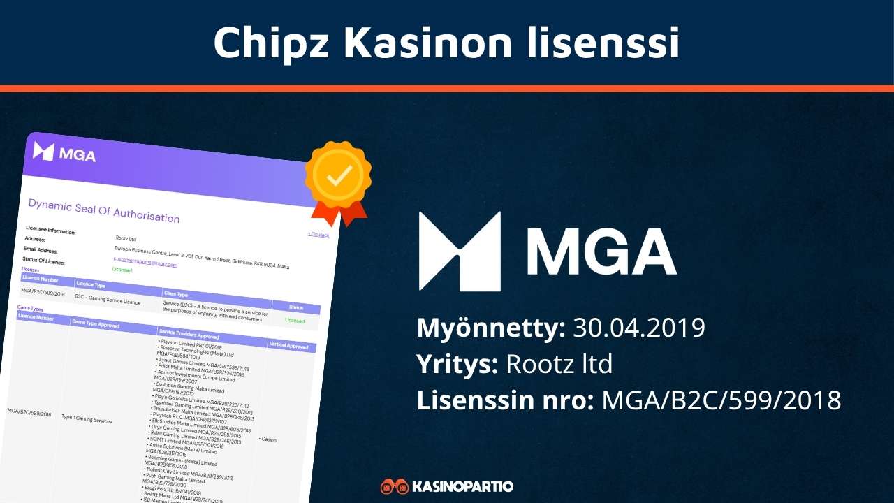 Chipz kasinon lisenssi