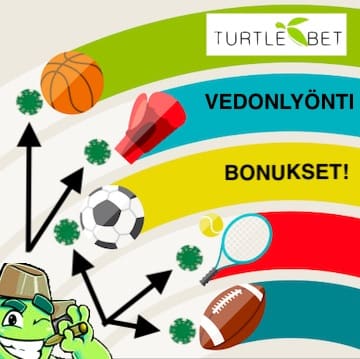 TurtleBet vedonlyonti bonukset