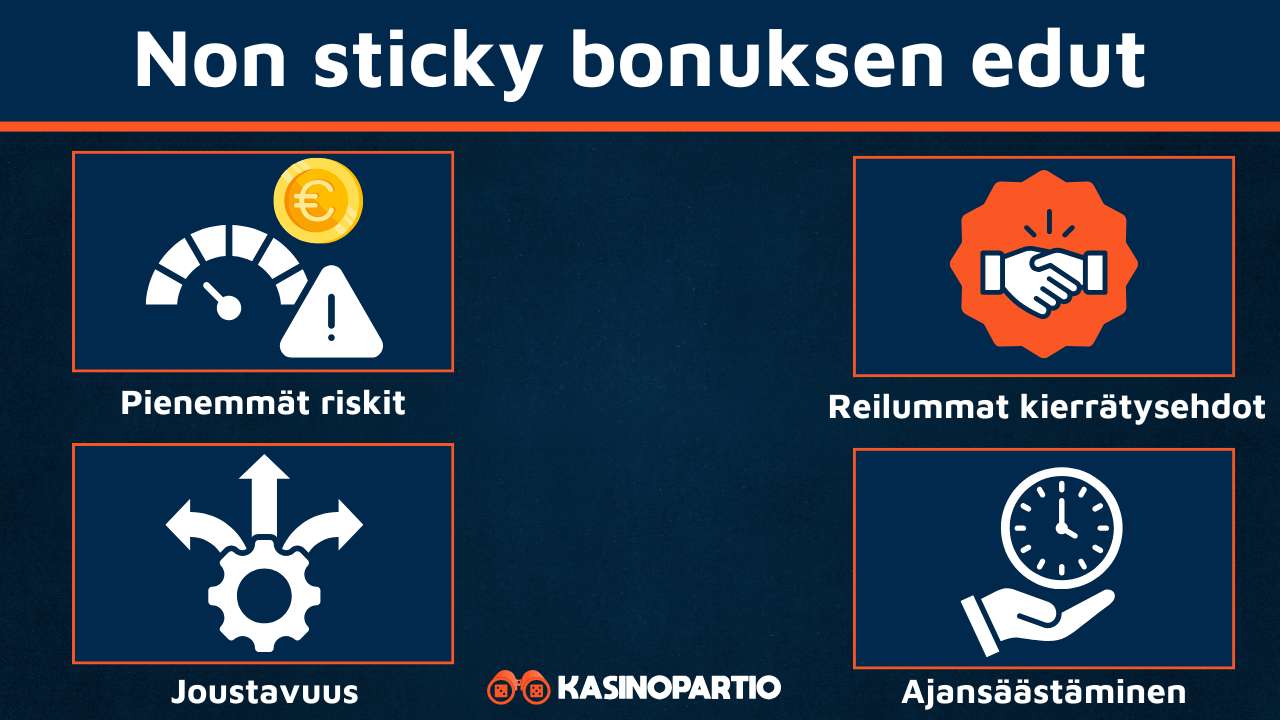 Non sticky bonusten edut