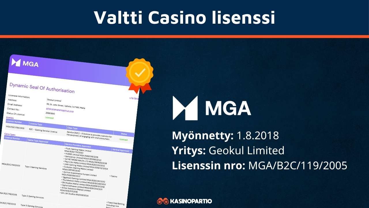 Valtti casino lissensi
